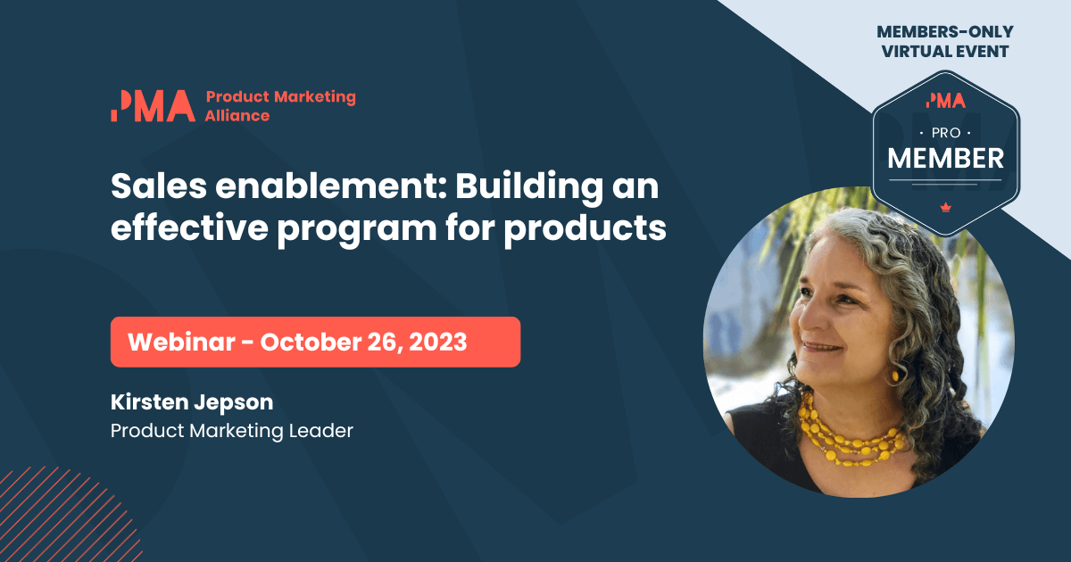 Sales enablement: Building an effective program for products